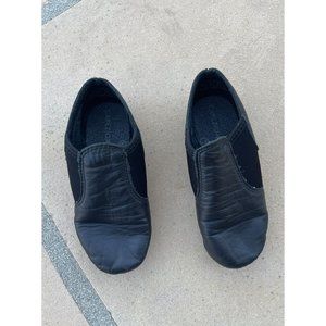 Capezio EJ2C - Girls' E Series Jazz Slip Ons, Black, 11 M US Little Kid